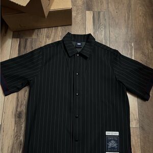 KITH Pinstripe Woodpoint Shooting Shirt